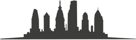Skyline Clipart China - Philly Skyline Silhouette (512x512)