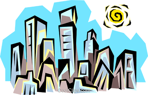 Skyline Da Cidade Livre De Direitos Vetores Clip Art - City Skyline (480x310)