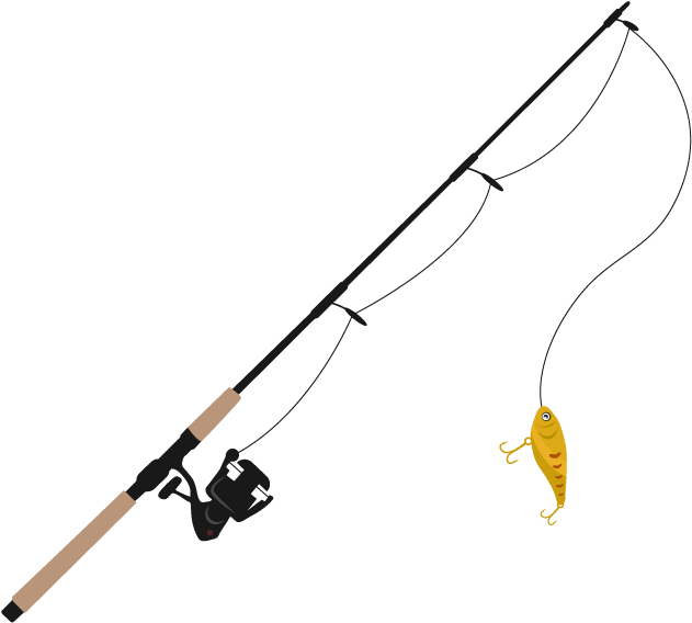Fishing Rod Fishing Line Clip Art - Fisherman's Journal: Fisherman's Journal / Logbook (640x567)