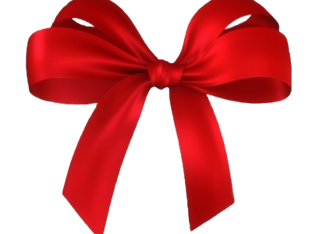 Bow Clipart Dark Red - Gift Ribbon Vector Png (640x480)