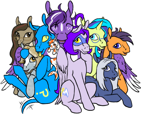 A Bit Of Thanks To Ponies Who've Recently Given Me - Cartoon (500x388)