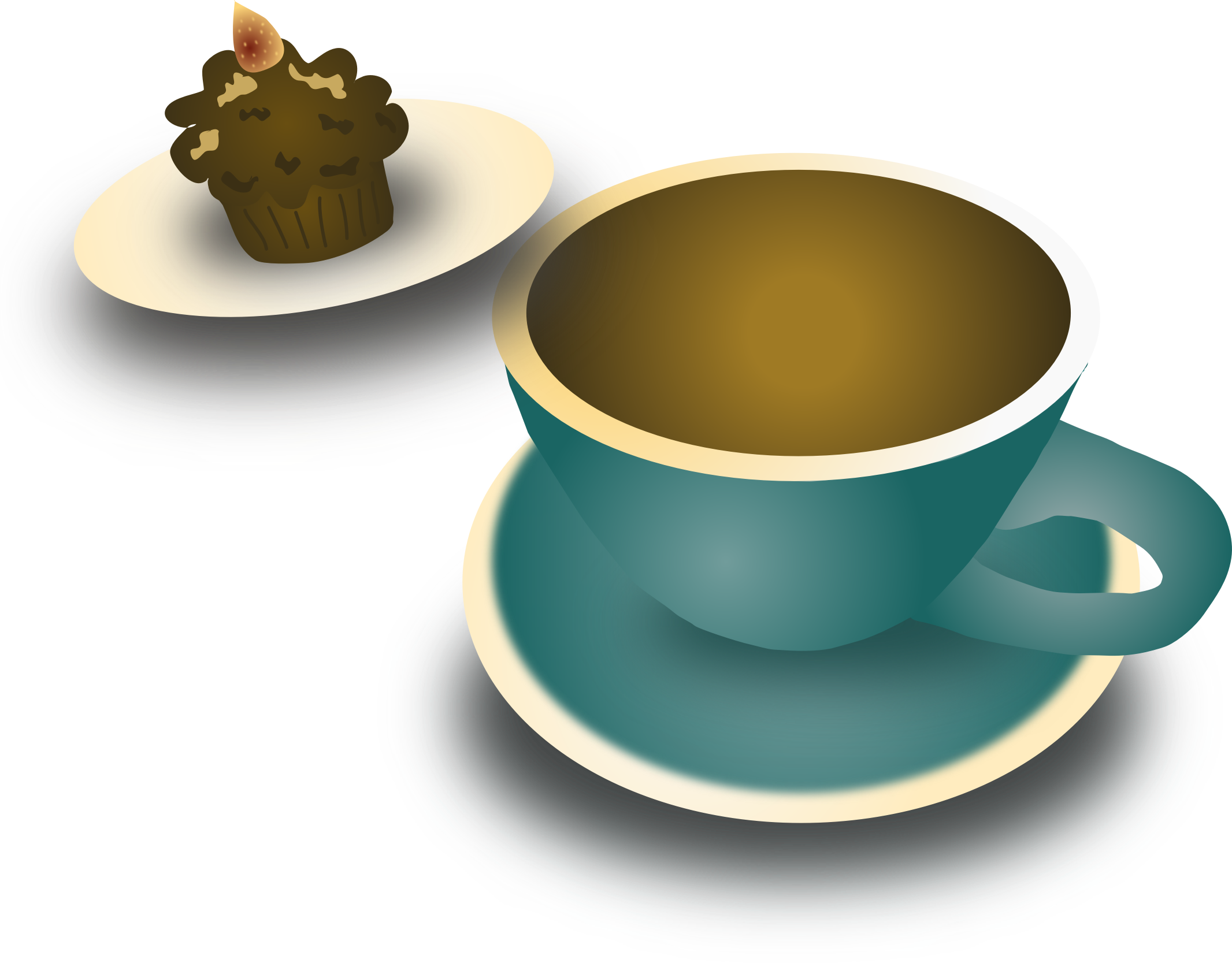 Free Coffee And Cupcake By @chihuahuadesign, Coffee - Coffee (2132x1667)