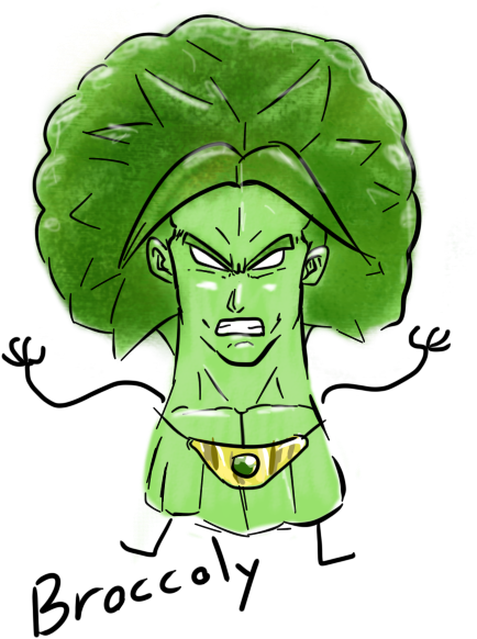 Broccoly By Km10000000 - Cartoon (500x600)