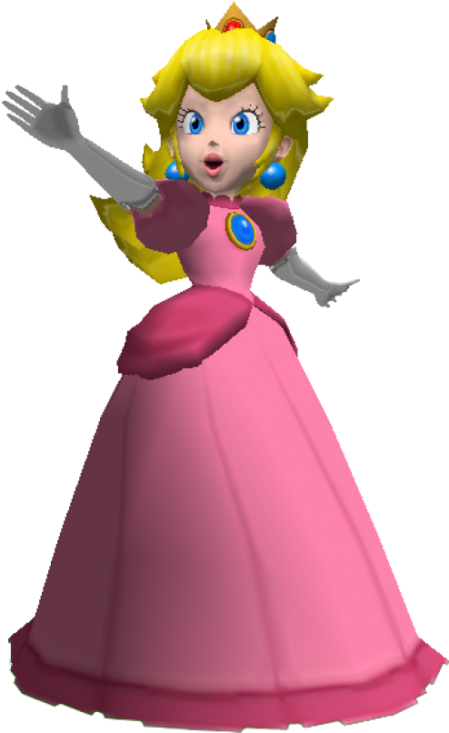 Mario Png Images Transparent Free Download - Princess Peach Transparent (580x827)