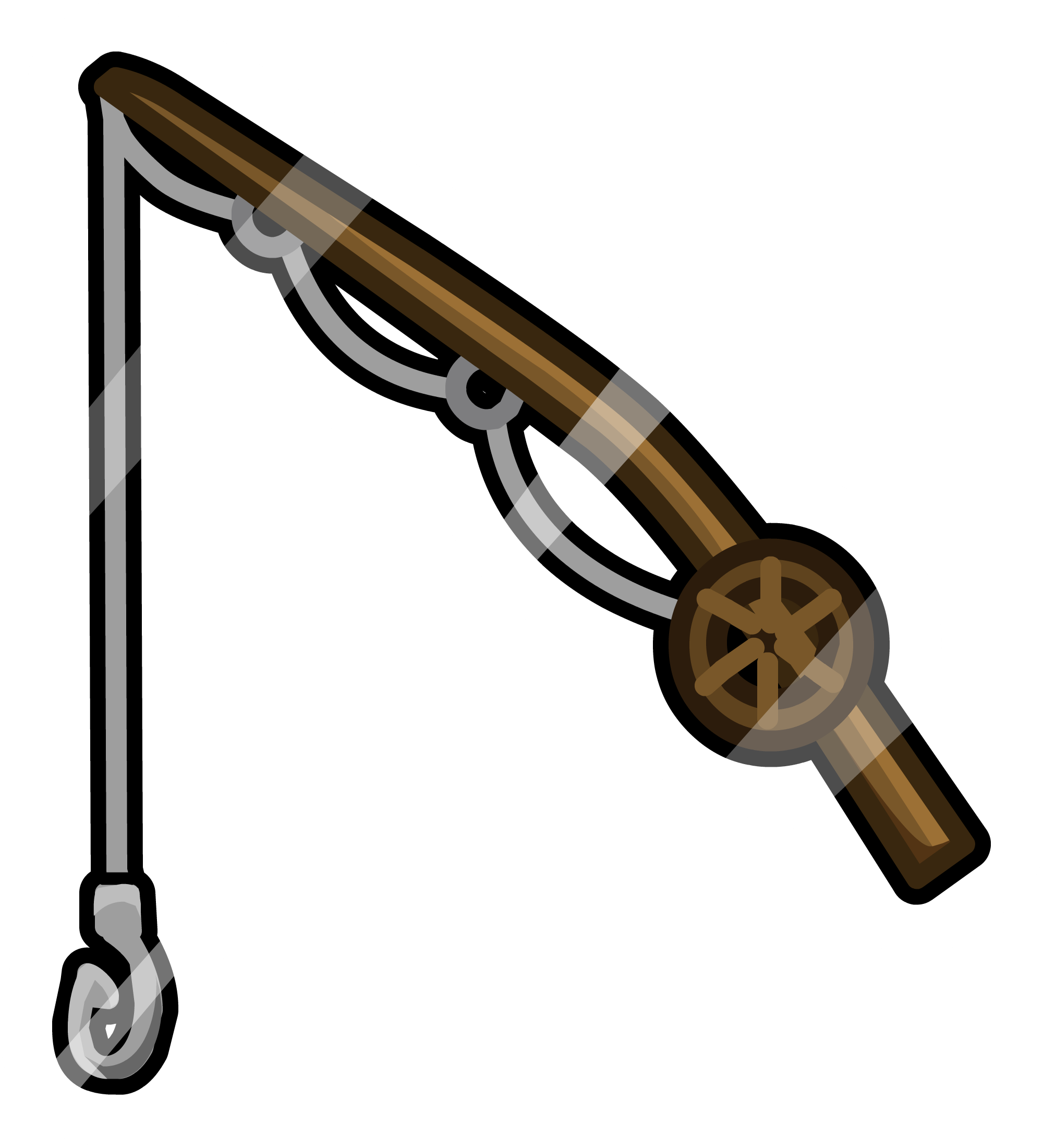 Old Fishing Rod Pin Icon - Caña De Pescar Pokemon (2000x2201)