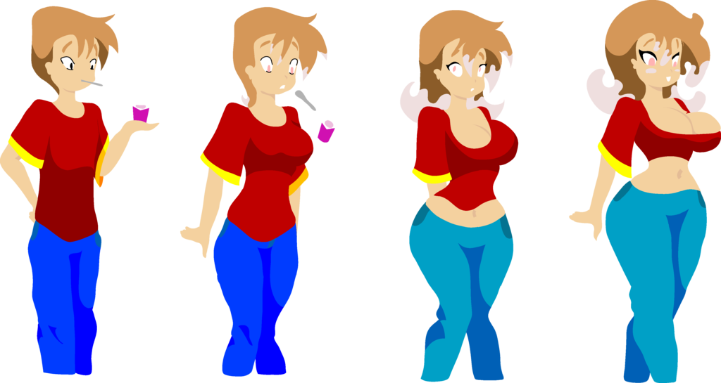Girls transformation animation. Chompworks TG. Трансформация тела аниме. TG TF FNF. TG картинки.
