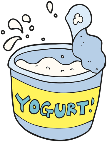 Yogurt - 0shares - Cartoon Yogurt (500x500)