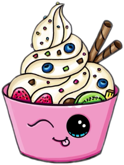 Report Abuse - Cute Ice Cream Drawing (421x558)
