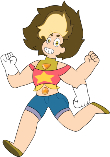 Boy Jumping Cliparts - Steven Universe Steven And Topaz Fusion Sun Quartz (500x600)