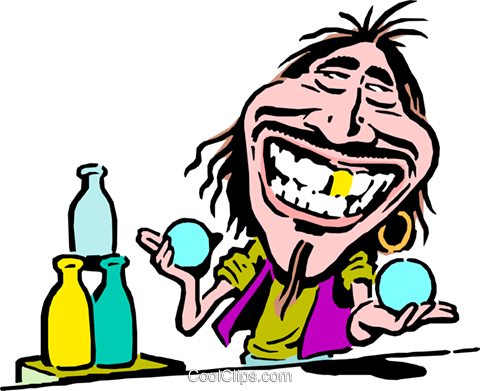 Cartoon Huckster Royalty Free Vector Clip Art Illustration - Carnival Workers (480x391)