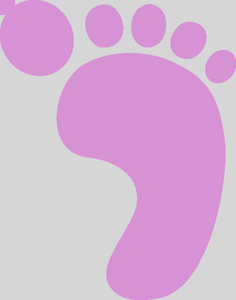 Pink Footprint Clip Art At Clker Pink Footprints Clip - Pink Footprint Clip Art At Clker Pink Footprints Clip (468x595)