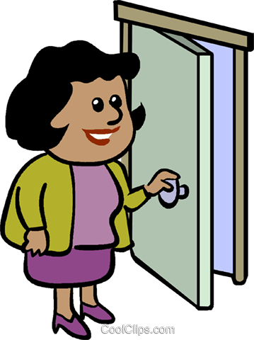 Opening Clip Art - Door Clip Art (359x480)
