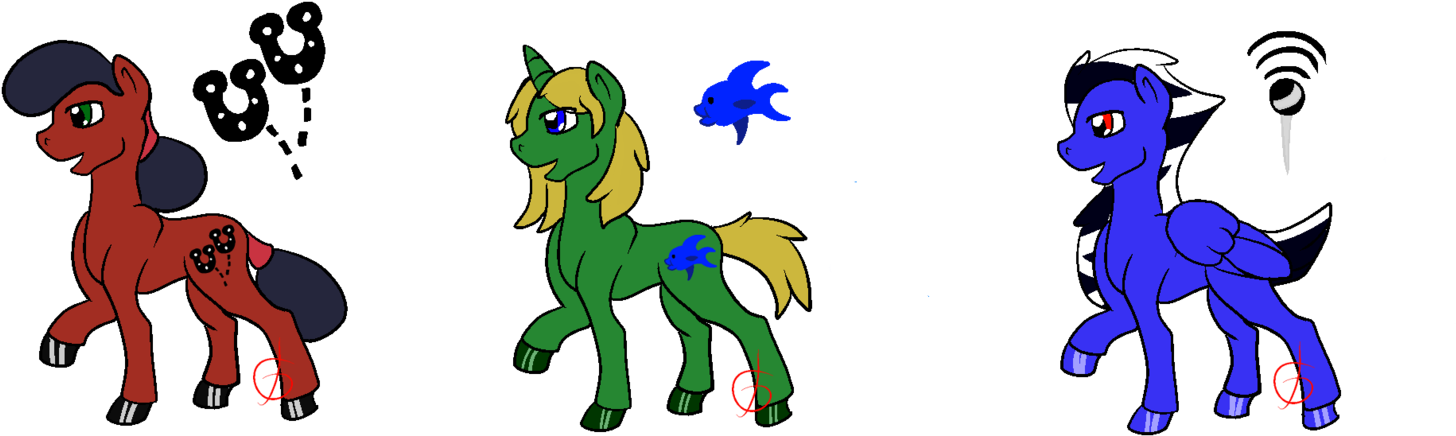 Ponies For Sale Batch 2 By Digitalvick - Cartoon (1554x513)