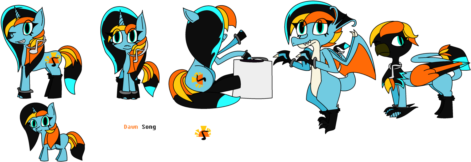 Mlp Oc Dawn Song By Halo The Eevee - Cartoon (1538x519)