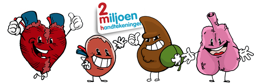 Orgaandonatie Begint Met Een Donorregistratie - Cartoon (1409x316)