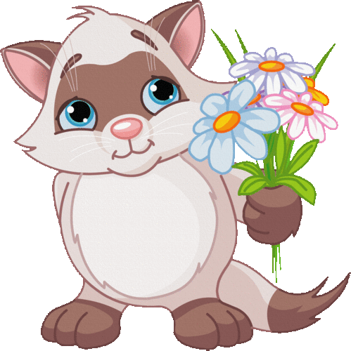 Happy Spring - Best Gift - Cat Holding Flowers Hoodie/t-shirt/mug (499x500)