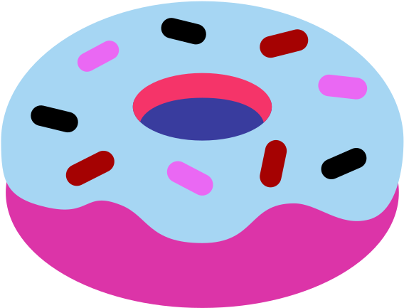 U 1 F 369 Doughnut - Circle (568x568)