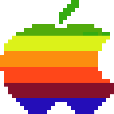 Apple Bite - Pixel Art Minecraft Logo (416x533)