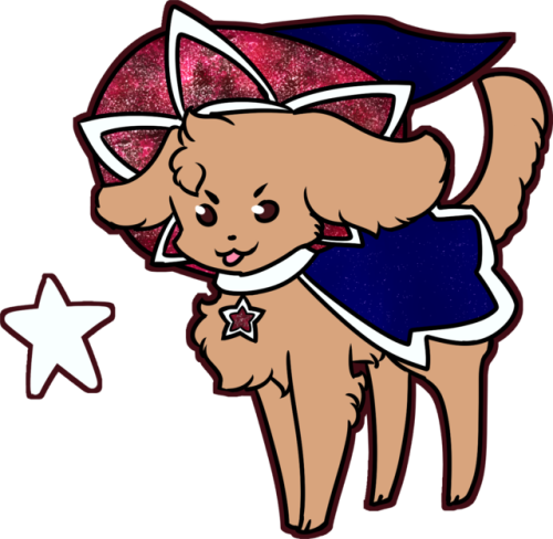 Oc Discord Told Me To Draw My Dog For Their Mascot - Cartoon (500x488)