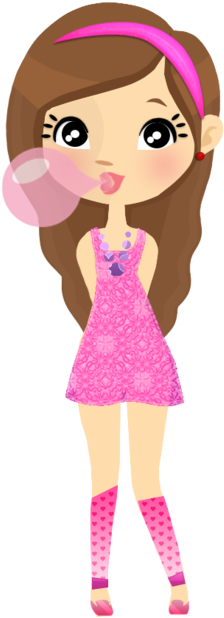 Pink Doll Png Png Images - Pink Doll Png (400x663)