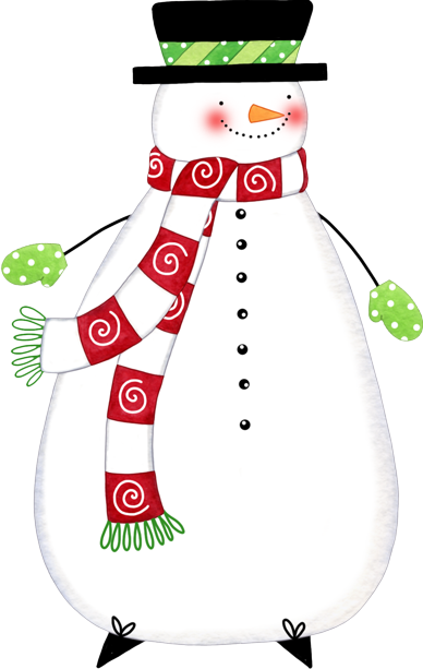 Clip Art - Snowman (388x613)
