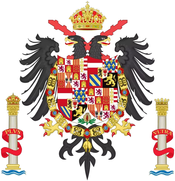 The Truly Majestic Coat Of Arms Of Emperor Charles - Holy Roman Empire Spain (602x630)