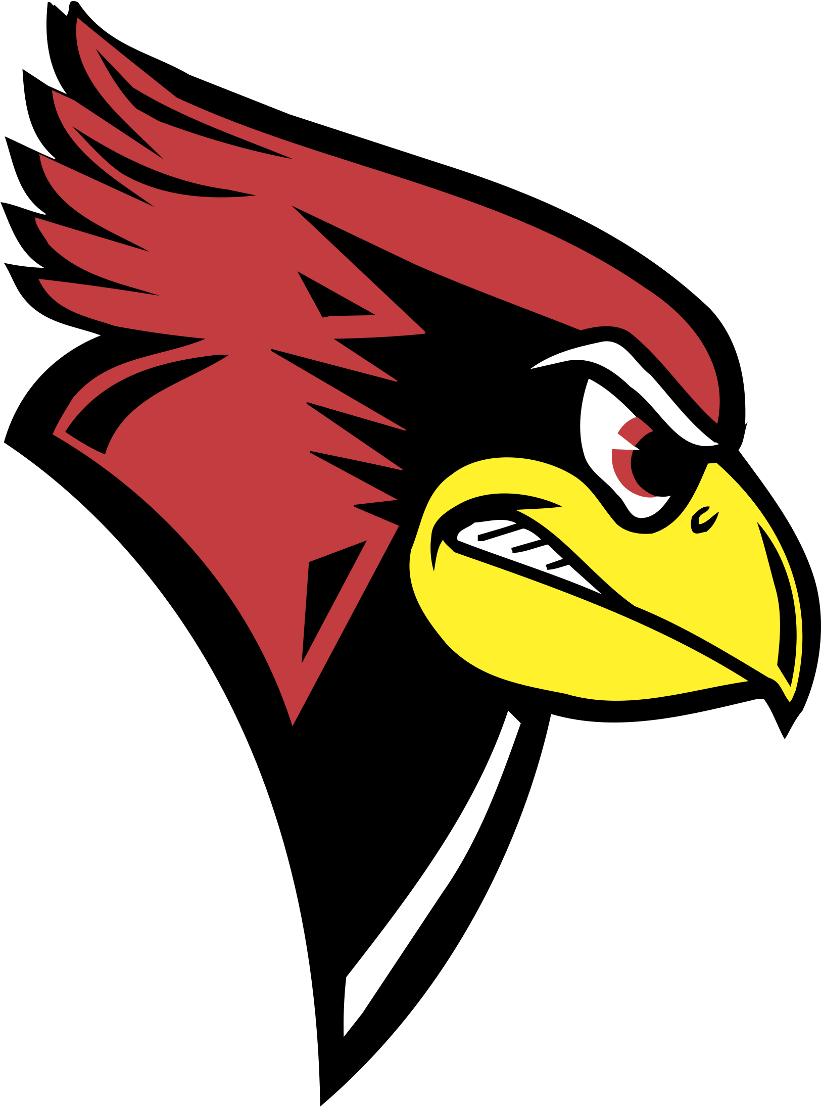 Illinois State Redbird Logo Png Transparent Svg Vector - Illinois State Redbirds Mascot (2400x2400)