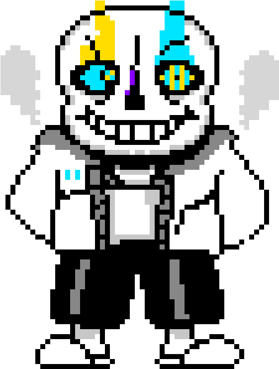 Overlord Sans Stage - Aftertale Sans Pixel Art (700x750)