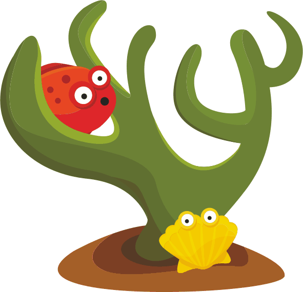 Clipart - Cute Printable Sea Creatures (591x570)