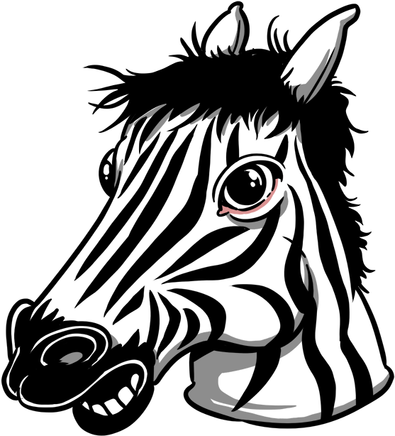 Magical Picture Face Effects & Art Messages Sticker-0 - Zebra (618x618)