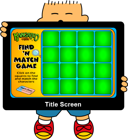 Match The Characters Game - Match The Characters Game (423x460)