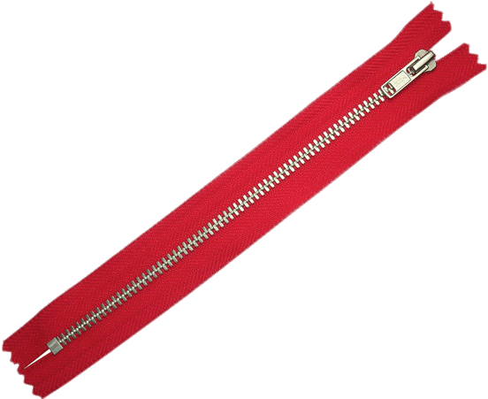 Red Closed Zipper - Red Rulers (600x450)
