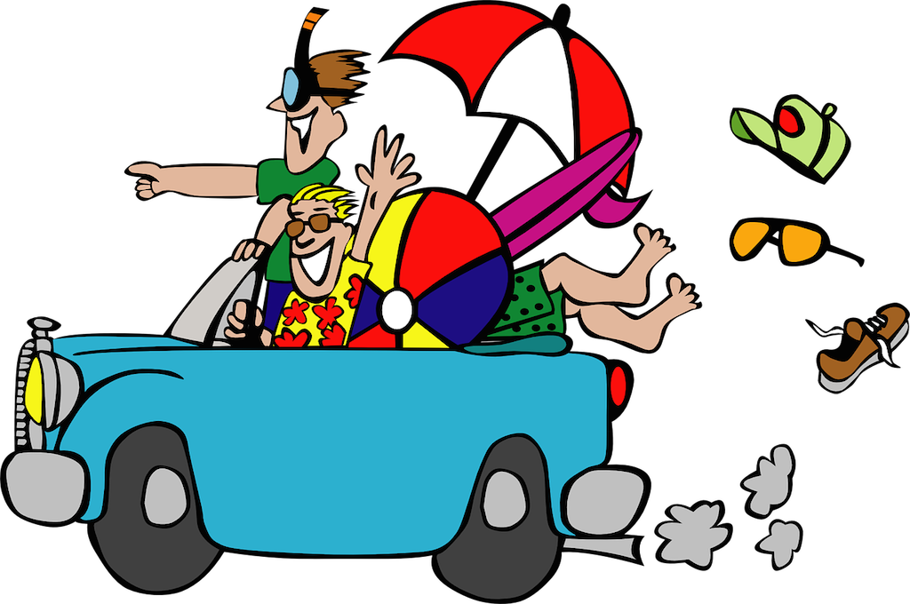 Voiture En Famille - Outer Banks Clipart (1024x680)