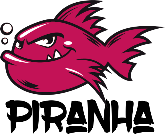 Why Choose Screen Print - Piranha Logo Png (588x550)