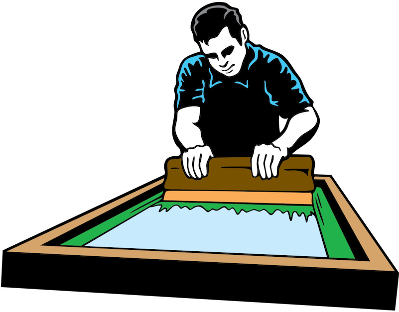 Pin Screen Printing Clipart - Mandalay (800x800)