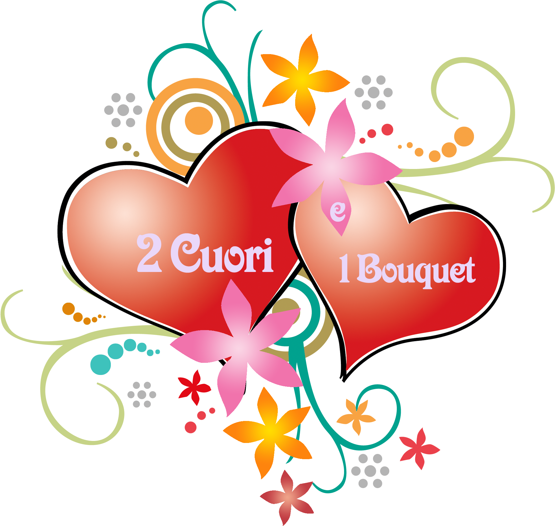 Love Greeting & Note Cards Valentine's Day Clip Art - 2 Cuori (1958x1821)