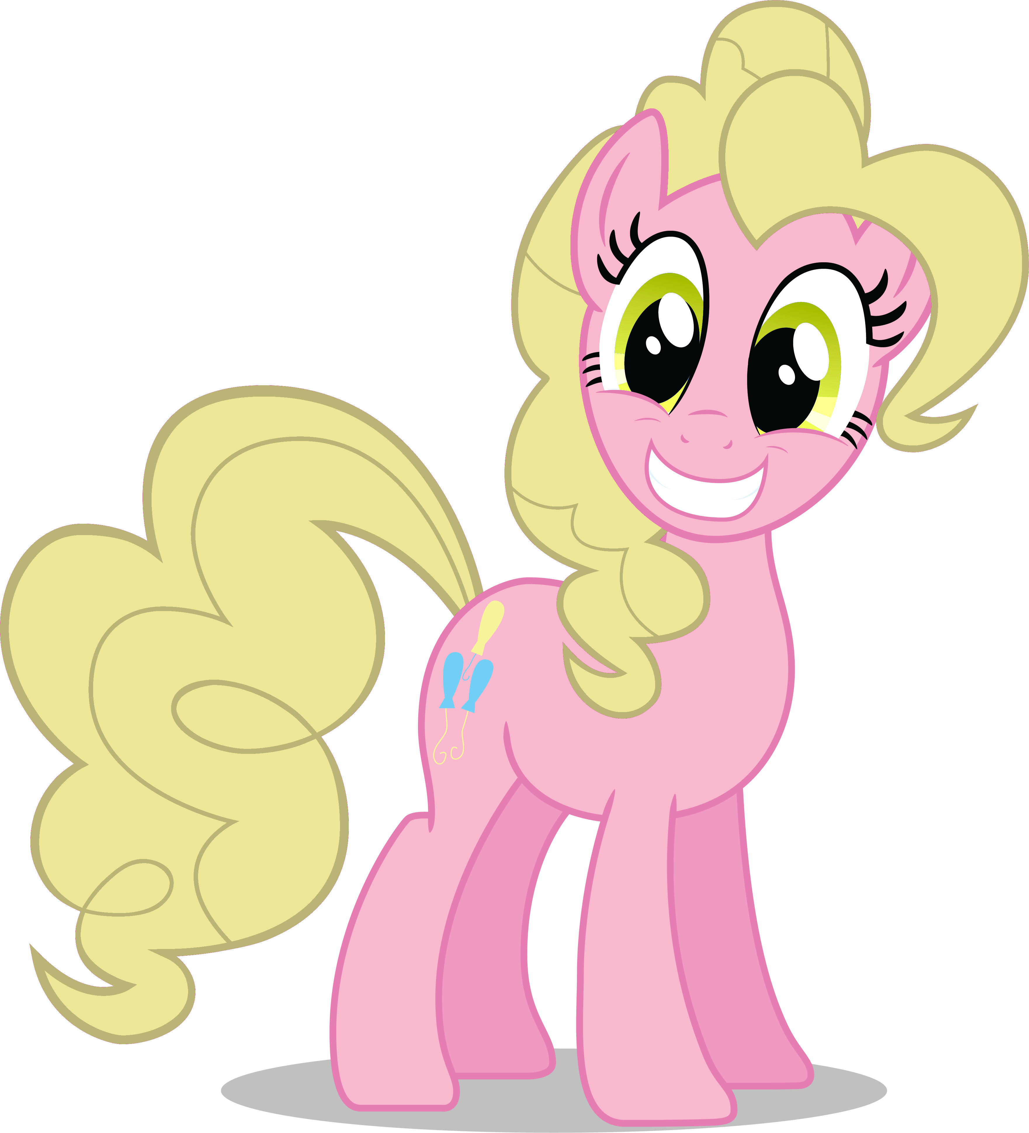 Pinkie Pie Anime Colored By Blue-blaze999 - Pinkie Pie With Blue Hair (3523x3879)