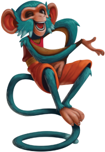 Species - Monkey - Cost - Free - Cartoon (256x512)