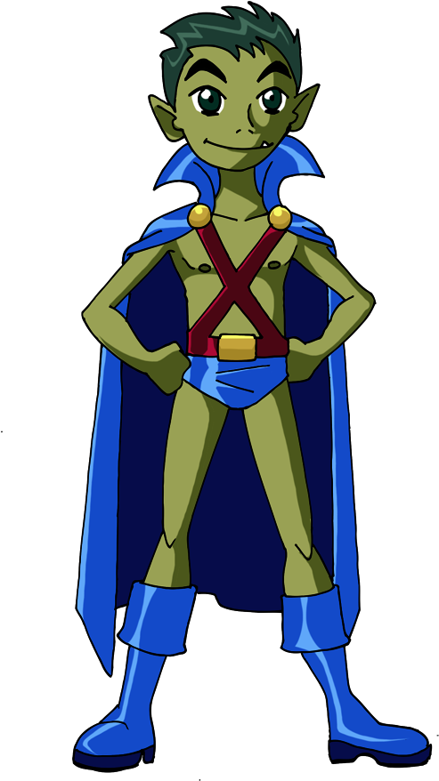 Halloween Fun - Beast Boy Martian Manhunter (523x916)