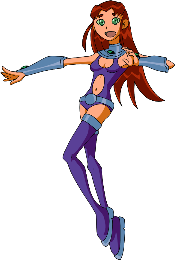 Starfire By Glee-chan - Cartoon Network Website Starfire (619x886)