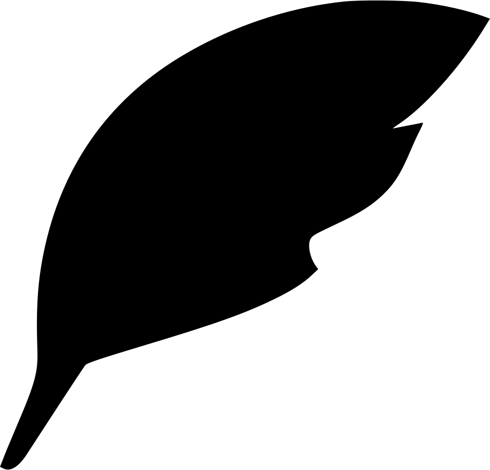 Feather Pen Isntrument Draw Comments - Silhouette (980x940)
