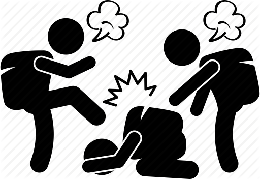 Fight Clipart School Fight - Bullying At School Icon (512x352)