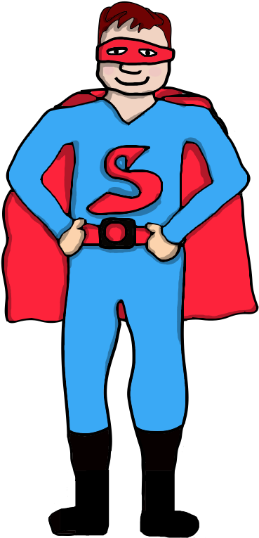 Discipline - Super Hero Writing Lined Paper (394x770)