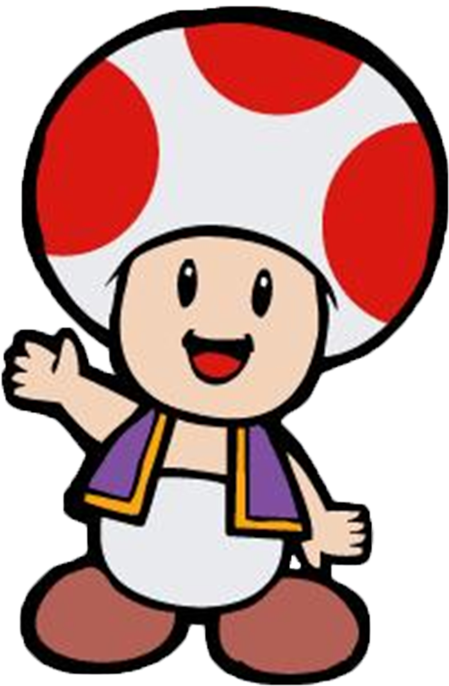 The Toads Are Citizens Of The Mushroom Kingdom, Residing - Toad Do Mario Bros (525x775)