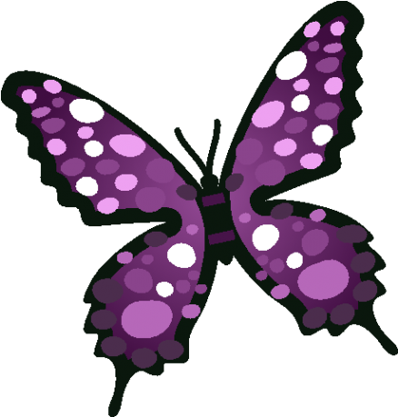 Бабочка - Brush-footed Butterfly (458x458)