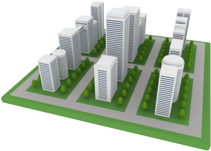 Office Clipart High Rise Building - Building (500x400)