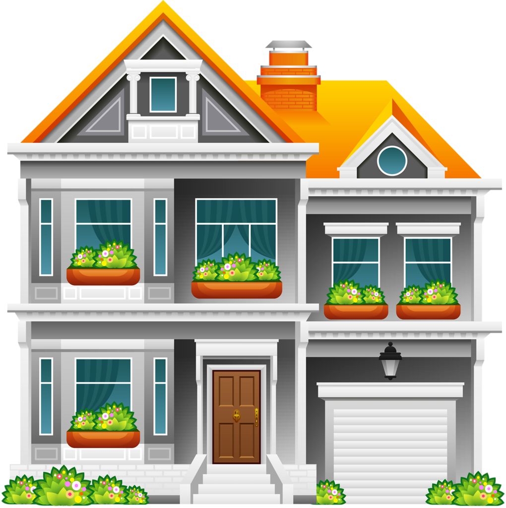 Casas, Palácios E Etc - Houses Clupart (1020x1024)