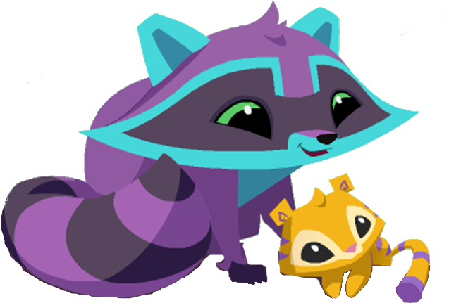 Raccoon And Tiger Graphic Pastel Pink Spiked Collar - Tutorial (652x478)