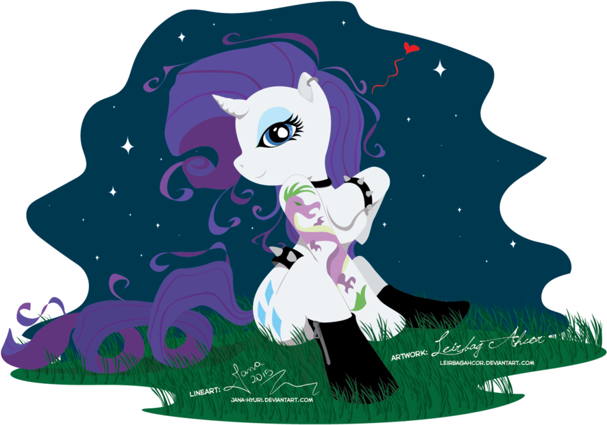 Punk Rarity By Leirbagahcor - Cartoon (1191x670)