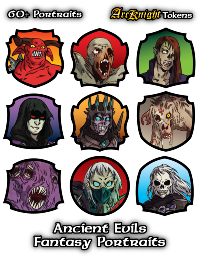 Arcknight Portraits - Ancient Evils - Roll20 (512x512)